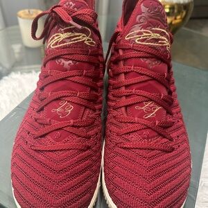 NIKE LEBRON XVI 2018 Red Low Top Sneakers